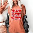 Heart Reading Books Valentine Teacher Boys Girls Book Lover Women's Comfort Colors T-Shirt Yam