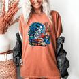 Hot Tea & Spicy Books Skeleton Reader Women's Comfort Colors T-Shirt Yam Hot Tea & Spicy Books Skeleton Reader Women's Comfort Colors T-Shirt Yam