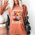 I'd Rather Be Reading Cute Fox Book Lover Reader Bookworm Women's Comfort Colors T-Shirt Yam I'd Rather Be Reading Cute Fox Book Lover Reader Bookworm Women's Comfort Colors T-Shirt Yam