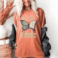 Just a Girl Who Loves Butterflies And Books Butterfly Women's Comfort Colors T-Shirt Yam