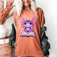 Kawaii Axolotl Cute Axolotls Reading Book Women's Comfort Colors T-Shirt Yam Kawaii Axolotl Cute Axolotls Reading Book Women's Comfort Colors T-Shirt Yam