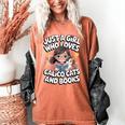 Kawaii Cat And Books Just A Girl Who Loves Both Women's Comfort Colors T-Shirt Yam Kawaii Cat And Books Just A Girl Who Loves Both Women's Comfort Colors T-Shirt Yam