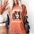 Kawaii Feline Book Reading Read Books Pet My Calico Cat Men Women Women's Comfort Colors T-Shirt Yam