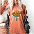 Kids Ka-Blam 7 Year Old Boys 7th Birthday Comic Book Super Hero Women's Comfort Colors T-Shirt Yam Kids Ka-Blam 7 Year Old Boys 7th Birthday Comic Book Super Hero Women's Comfort Colors T-Shirt Yam