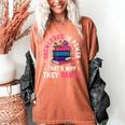 Knowledge Is Power Book Club Librarian Read Banned Books Women's Comfort Colors T-Shirt Yam