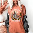 Leave Me Alone Skeleton Reading Book Floral Moon Librarian Women's Comfort Colors T-Shirt Yam Leave Me Alone Skeleton Reading Book Floral Moon Librarian Women's Comfort Colors T-Shirt Yam