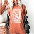 Leaving Reality Entering Fiction Bookish Book Reading Women's Comfort Colors T-Shirt Yam