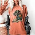 Leopard Book Flower Women's Comfort Colors T-Shirt Yam