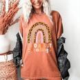 Leopard Teacher Wild About Reading Books Reader Librarian Women's Comfort Colors T-Shirt Yam