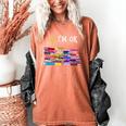 Librarian I'm Okay Book Reader Library Book Women's Comfort Colors T-Shirt Yam Librarian I'm Okay Book Reader Library Book Women's Comfort Colors T-Shirt Yam