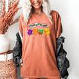 Librarian Let's All Go To The Library Cute Groovy Book Lover Women's Comfort Colors T-Shirt Yam