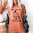 Life Is Better With Books Cats And Coffee Shirt Women's Comfort Colors T-Shirt Yam
