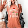 Most Likely To Read A Book On Christmas Family Matching Xmas Women's Comfort Colors T-Shirt Yam