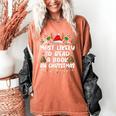 Most Likely To Read A Book On Christmas Matching Family Women's Comfort Colors T-Shirt Yam Most Likely To Read A Book On Christmas Matching Family Women's Comfort Colors T-Shirt Yam