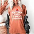 Most Likely To Read A Book On Christmas Matching Family Xmas Women's Comfort Colors T-Shirt Yam
