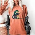 Lizard Reading Book Librarian Bookworm Reader Read Women's Comfort Colors T-Shirt Yam