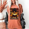 Man Reading Book Black History Month Book Lover Afro Women's Comfort Colors T-Shirt Yam