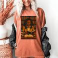 Melanin Girl Locs Book Lover Librarian Teacher Student Women's Comfort Colors T-Shirt Yam