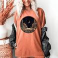 Moon Book Bookshelf Library Coffee Cup Star Stars Pattern Women's Comfort Colors T-Shirt Yam Moon Book Bookshelf Library Coffee Cup Star Stars Pattern Women's Comfort Colors T-Shirt Yam