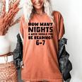 How Many Nights A Week Should You Be Reading 6-7 Book Lover Women's Comfort Colors T-Shirt Yam