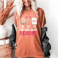 Nothing Beats Reading Rock Paper Scissors Book Lover Library Women's Comfort Colors T-Shirt Yam