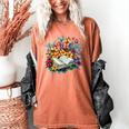 Open Book With Colorful Floral Reading Magic Women's Comfort Colors T-Shirt Yam