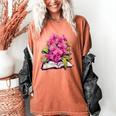 Orchids Flowers Book Floral Women's Comfort Colors T-Shirt Yam Orchids Flowers Book Floral Women's Comfort Colors T-Shirt Yam