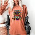 Owl With Glasses And Book Reading Women's Comfort Colors T-Shirt Yam Owl With Glasses And Book Reading Women's Comfort Colors T-Shirt Yam