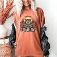 Owl Reading Books Book Library Bookworm Women's Comfort Colors T-Shirt Yam