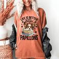 Papillon Dog Breed Life Is Better With Books And Papillons Women's Comfort Colors T-Shirt Yam Papillon Dog Breed Life Is Better With Books And Papillons Women's Comfort Colors T-Shirt Yam