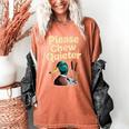Please Chew Quieter Introvert Duck Lover Women's Comfort Colors T-Shirt Yam Please Chew Quieter Introvert Duck Lover Women's Comfort Colors T-Shirt Yam