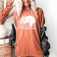 Polar Bear Reading Book Pajama Sleep Women's Comfort Colors T-Shirt Yam