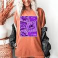 Purple Comic Book Purple Color Graphic Women's Comfort Colors T-Shirt Yam