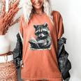 Raccoon With Book Cute Raccoons Reading Books Women's Comfort Colors T-Shirt Yam Raccoon With Book Cute Raccoons Reading Books Women's Comfort Colors T-Shirt Yam