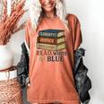 Read Blue Liberty Books July 4th Independence Women's Comfort Colors T-Shirt Yam