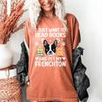 Read Books & Pet My Frenchton Owner Frenchton Lover Women's Comfort Colors T-Shirt Yam