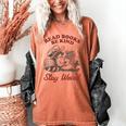 Read Books Be Kind Stay Weird Bookish Cowboy Reading Raccoon Women's Comfort Colors T-Shirt Yam