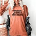 Read Books Lift Weights Fight Fascists Premium Tri-Blend Women's Comfort Colors T-Shirt Yam Read Books Lift Weights Fight Fascists Premium Tri-Blend Women's Comfort Colors T-Shirt Yam