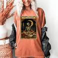 The Reader Tarot Card Book Lover Skeleton Art Goth Style Women's Comfort Colors T-Shirt Yam