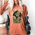 The Reader Tarot Card Book Lover Skeleton Reading Book Women's Comfort Colors T-Shirt Yam The Reader Tarot Card Book Lover Skeleton Reading Book Women's Comfort Colors T-Shirt Yam