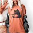 Reading Cat Cat Book Lover Women's Comfort Colors T-Shirt Yam Reading Cat Cat Book Lover Women's Comfort Colors T-Shirt Yam