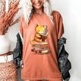 Reading Cat Books Cute Women's Comfort Colors T-Shirt Yam Reading Cat Books Cute Women's Comfort Colors T-Shirt Yam