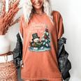 Reading Is Snow Much Fun Christmas Books Snowman Bookworm Women's Comfort Colors T-Shirt Yam