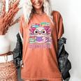 Readsalotl Axolotl Reading Book Bookworm Women's Comfort Colors T-Shirt Yam