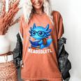 Readsolotl Blue Kawaii Axolotl Book Lover Reading Women's Comfort Colors T-Shirt Yam