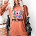 Readsolotl Cute Axolotl Reading Book Kawaii Pink Aesthetic Women's Comfort Colors T-Shirt Yam