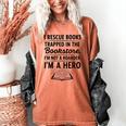 I Rescue Books Trapped In The Bookstore Sarcastic Women's Comfort Colors T-Shirt Yam