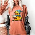 Rubber Duck Reading Book Rubber Duckie Reader Coffee Lover Women's Comfort Colors T-Shirt Yam