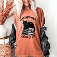 Salem Witch Book Club Bookish Halloween Cat Women Women's Comfort Colors T-Shirt Yam Salem Witch Book Club Bookish Halloween Cat Women Women's Comfort Colors T-Shirt Yam