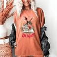 Santa's Favorite Book Dragon Christmas Magic Women's Comfort Colors T-Shirt Yam Santa's Favorite Book Dragon Christmas Magic Women's Comfort Colors T-Shirt Yam